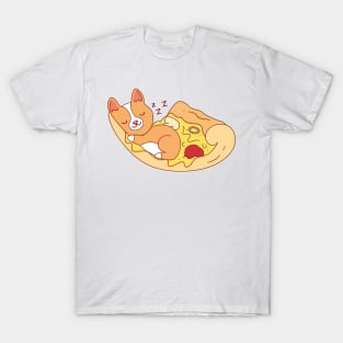 Sleeping Pizza Puppy T-Shirt